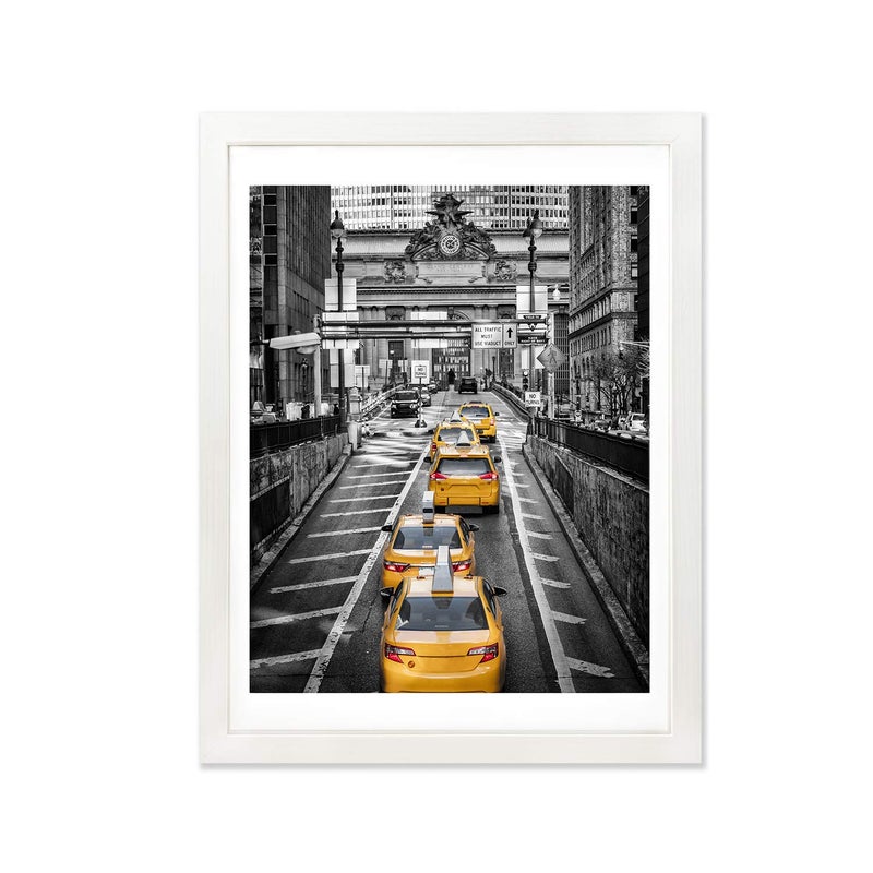 Finefrarm 12x16 White Picture Frame to Display 11x14 Photo with Mat or 12 by 16 Picture Without Mats Picture Frames Wall Art for Living Room Wall Mounting and Tabletop Decor - Image 1